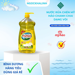  Nước Rửa Chén Bát Mỹ Hảo Hương Chanh Chai có vòi 1.5kg 