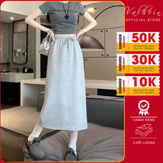  Chân váy Nỉ 2 Da ValHein Chân Váy Dáng Dài Suông Chữ A Tôn Dáng Chân váy nỉ chữ A 