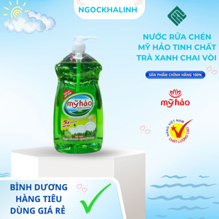  Nước rửa chén Mỹ Hảo TRà xanh chai vòi 1.5kg 