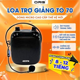 Loa trợ giảng ORIS TO 70 tích hợp Reverb giúp giọng trong, mượt hơn, máy trợ giảng chính hãng công suất lớn BH 12 tháng