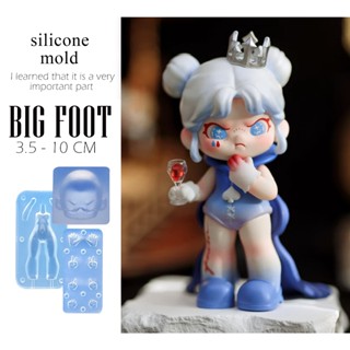 BIG FOOT 3.5 ,4.5, 6,8, 10 cm khuôn silicone búp bê doll chibi figure mô hình nặn tượng đất sét fondant