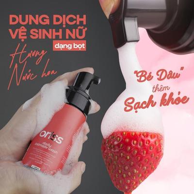 Dung dịch vệ sinh phụ nữ dạng bọt Oriss Daily Intimate Wash Bọt vệ sinh nam Orimen làm sạch dịu nhẹ 120ml