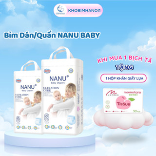 Bỉm/Tã Dán/Quần Cao Cấp NANU BABY Mềm Mại, Chống Hăm Cho Bé S50/M50/L50/XL50/XXL50/XXXL50/4XL50 - Khobimhanoi1