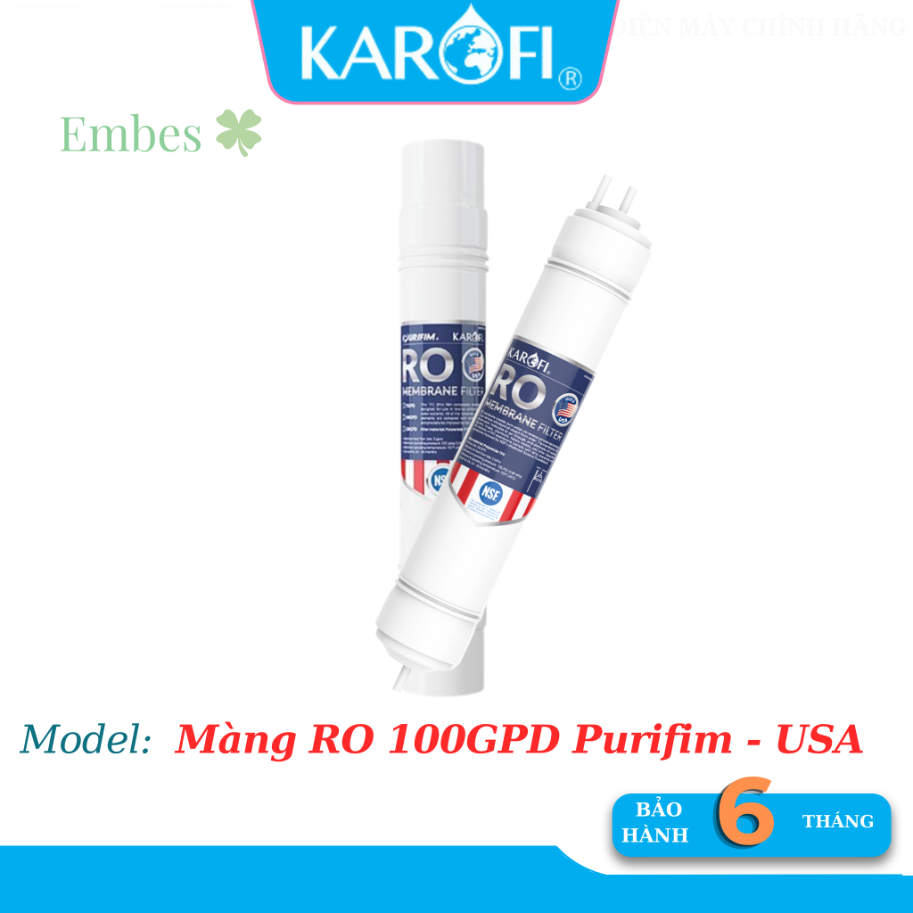 Lõi lọc nước Karofi số 4 Màng RO PURIFIM - USA - Lõi Lọc RO Mỹ Karofi - CHÍNH HÃNG