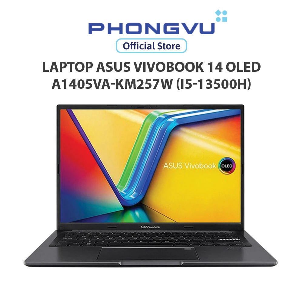 Laptop Asus Vivobook 14 OLED A1405VA-KM257W (i5-13500H) (Đen) - Bảo hành 24 tháng