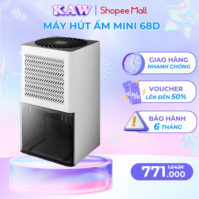 Máy Hút Ẩm Không Khí Mini Chính Hãng KAW Cho Phòng Ngủ