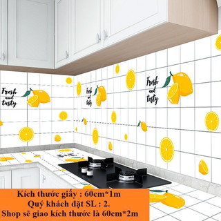   XẢ KHO Giấy Dán Bếp Cách Nhiệt Chống Dầu Mỡ Chịu Nhiệt - Decal Dán Bếp 3D Họa Tiết-Miếng dán bếp 