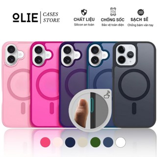  Ốp lưng OIie  cho iPhone 16 16Plus 16 Pro 16Promax nhám từ tính chống sốc thiết kế camera button Matte Magnetic 