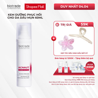 Kem dưỡng ẩm giảm mụn phục hồi, làm dịu làn da sau peel BIOTRADE ACNAUT HYDRO ACTIVE CREAM 60ml-Skin Studio