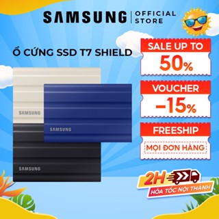 Ổ cứng di động SSD Samsung Portable T7 Shield NVMe PCIe USB 3.2 Gen 2 tốc độ đến 1.050 MB/s loại 1TB/2T