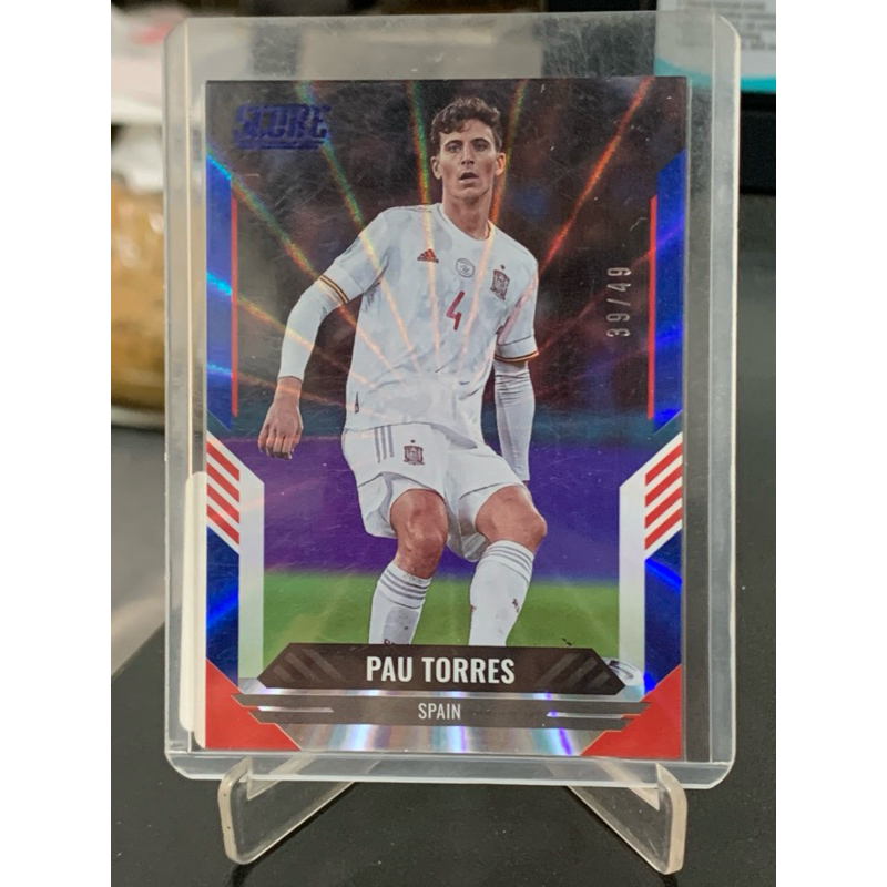 Thẻ Bóng Đá Giới Hạn #H561 Pau Torres Spain /49 Panini Score 2021/22
