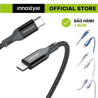 Cáp sạc nhanh C to L Innostyle PowerFlex dài 1.5 mét công suất 20/30/60W hàng chính hãng, bền bỉ