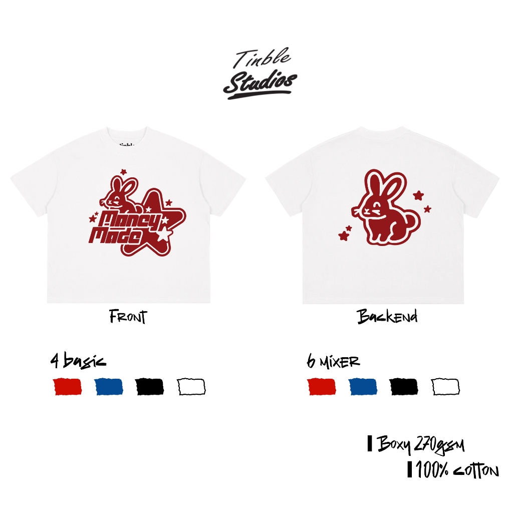 Áo Boxy BUNNY - Cotton Dày 270GSM – Local Brand TINBLE