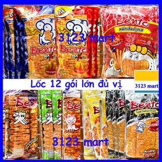  Lốc 12 gói  Có mix vị. Mực Bento Thái Lan cay gói lớn 18g-23g đủ vị Bento TAKO MAX 