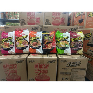 Bịch 10 Gói Mì Koreno Jumbo Hàn Quốc Vị Bò Cay / Kim Chi / Gà / Tôm / Mì Cay 7 Cấp Độ / Gói 100G