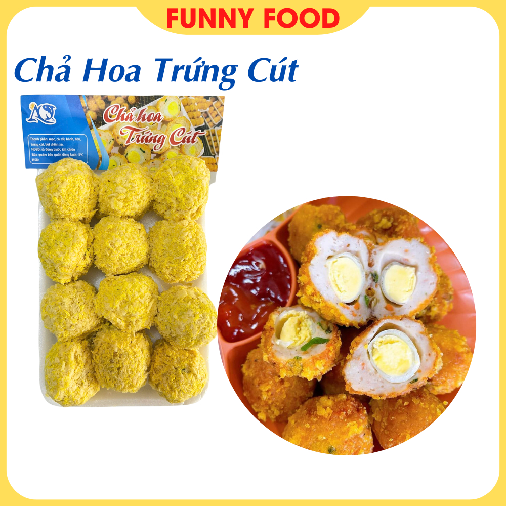 Chả Hoa Trứng Cút 12 Viên – Món Khai Vị – Món Chiên – Funnyfood