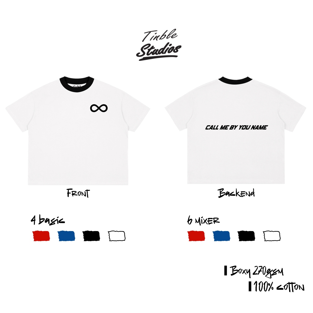 Áo Boxy CALL ME BY YOUR NAME - Cotton Dày 270GSM – Local Brand TINBLE
