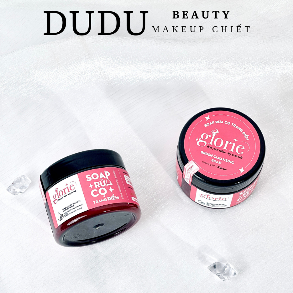 Sáp Rửa Cọ Trang Điểm Glorie Brush Cleansing Soap Dễ Thao Tác Làm Sạch Cọ 130g