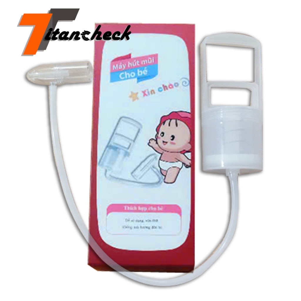 Dụng cụ hút mũi kéo tay Titancheck thế hệ mới,hàng chính hãng,nhựa nguyên sinh,lực hút mạnh,an toàn cho bé