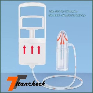 Dụng cụ hút mũi kéo tay Titancheck thế hệ mới,hàng chính hãng,nhựa nguyên sinh,lực hút mạnh,an toàn cho bé