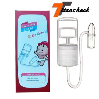Dụng cụ hút mũi kéo tay Titancheck thế hệ mới,hàng chính hãng,nhựa nguyên sinh,lực hút mạnh,an toàn cho bé