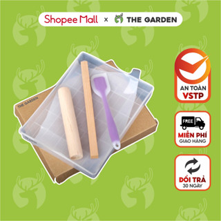 Khuôn làm kẹo nougat THE GARDEN IGWT, dụng cụ làm kẹo hạnh phúc đế rời 2-5-6 chi tiết 60 viên