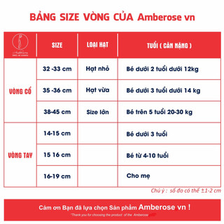 vòng tay Amber Úc size 14-16 cm