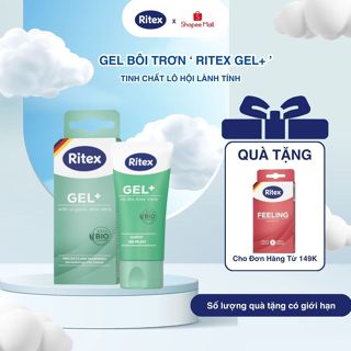 Gel Bôi Trơn RITEX GEL+ Gốc Nước Tinh Chất Lô Hội Tuýp 50ML Bôi Trơn Và Mát Xa Dưỡng Da Vùng Kín