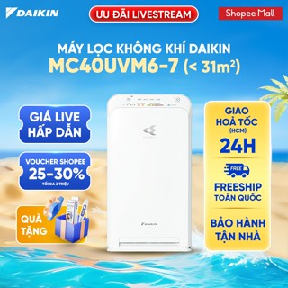 [LIVESTREAM] Máy Lọc không khí Daikin MC40UVM6-7 - Diện tích sử dụng 31m2