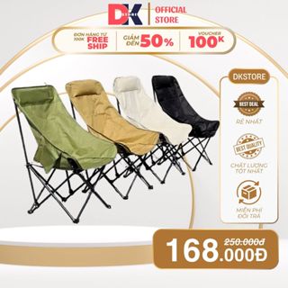 Ghế Gấp Gọn Dã Ngoại Tựa Lưng Cao, Ghế Mặt Trăng Tựa Lưng Cao, Khung thép chịu lực, sơn tĩnh điện chống gỉ sét