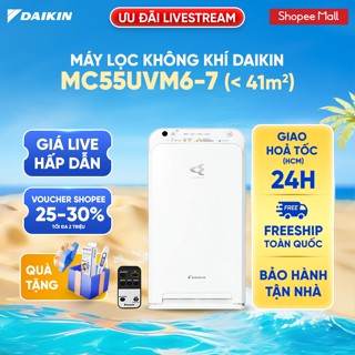 [LIVESTREAM] Máy Lọc không khí Daikin MC55UVM6-7 - Diện tích sử dụng 41m2