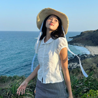 Áo sơ mi tay phồng nữ Garnet Miều Est.2013 dễ thương thích hợp công sở