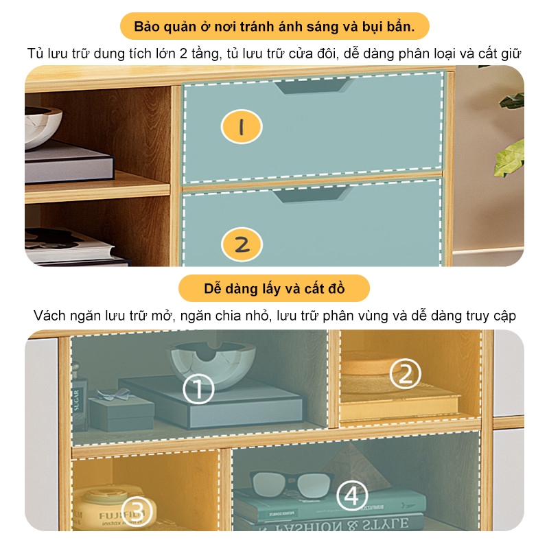 ALVIN Kệ Tivi 80/75/65/55 inch có 3 màu sắc khả năng chứa đồ lớn làm có chịu tải trọng 200kg | BigBuy360 - bigbuy360.vn