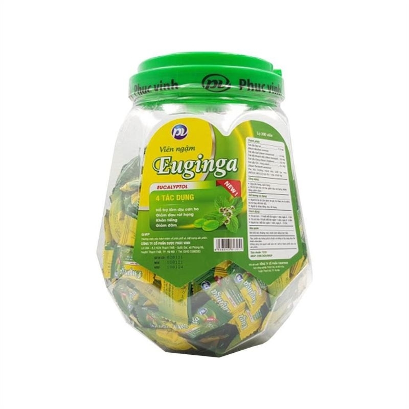kẹo eugica phúc vinh lọ 300 viên