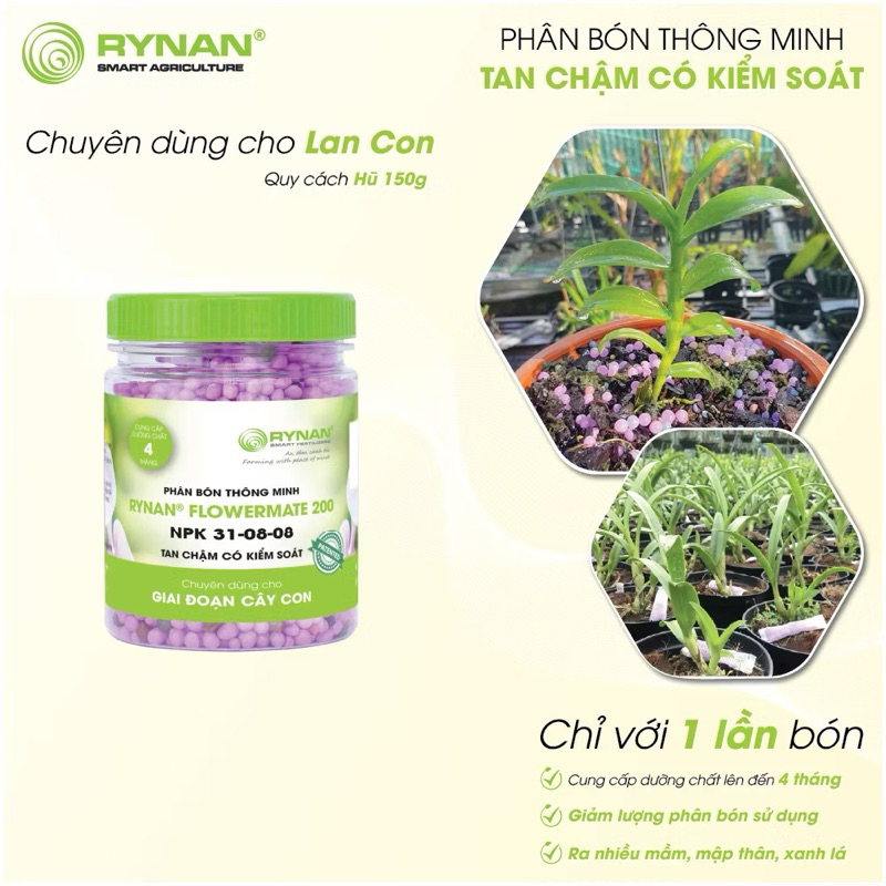 Phân bón tan chậm thông minh RYNAN