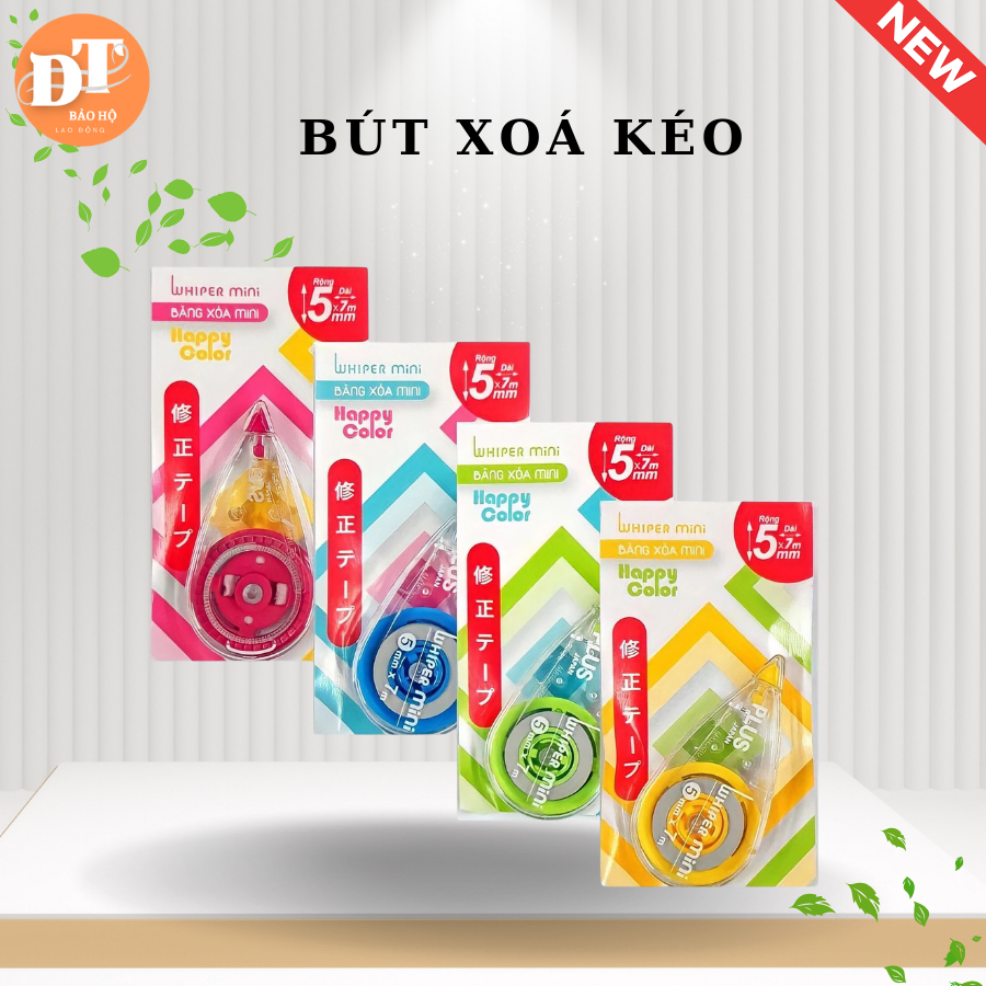 Bút Xóa kéo plus lớn - Mini, đủ màu sắc - Chính hãng