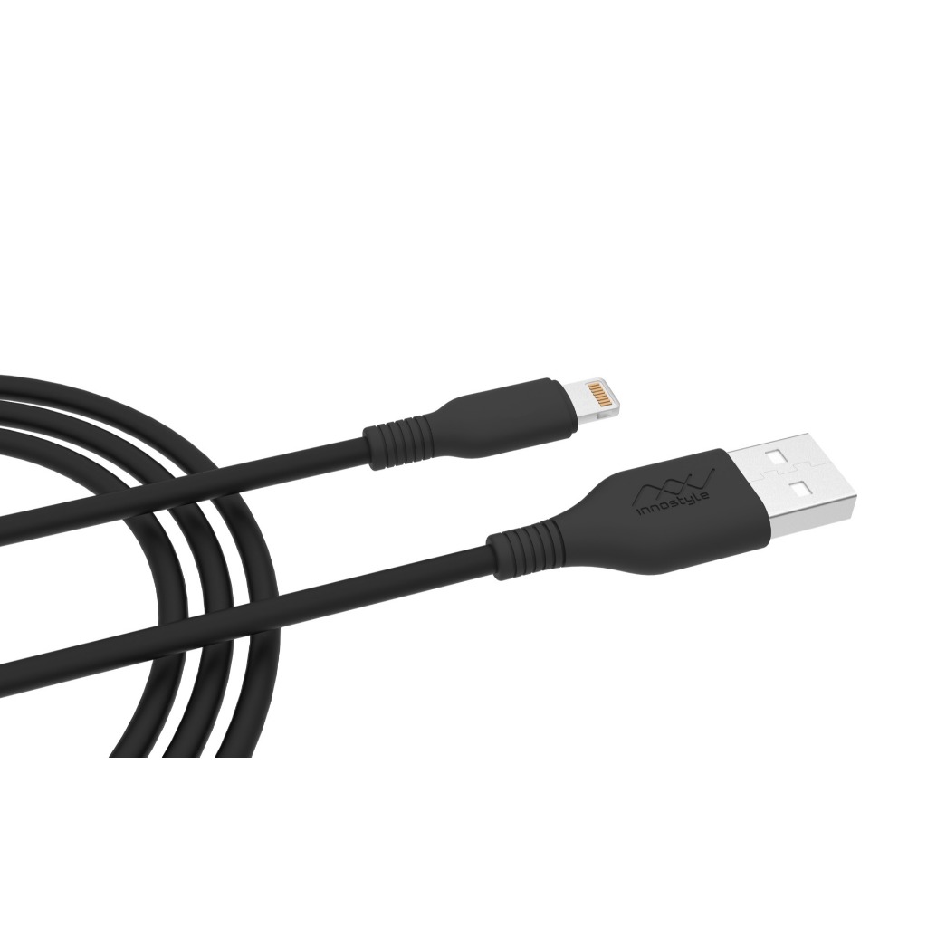 Cáp sạc USB-A To L Innostyle Jazzy 2.4A dài 1.5 mét bền bỉ, không gãy, chính hãng, bảo hành 12 tháng | BigBuy360 - bigbuy360.vn