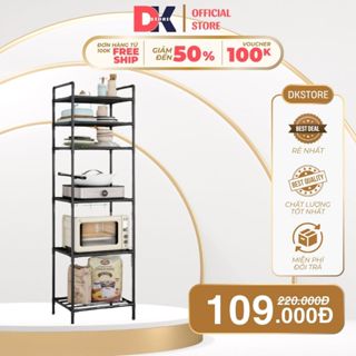 Kệ Nhà Bếp 6 Tầng Kệ Phòng Khách Đa Năng DKSTORE Khung Thép Carbon Phun Sơn Tĩnh Điện Hàng Loại 1