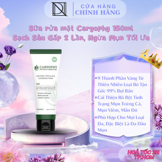  Sữa Rửa Mặt Caryophy Sạch Sâu Gấp 2 Lần Ngừa MụnTối Ưu Portulaca Cleansing Foam 150ml 