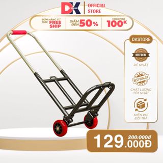 Xe Đẩy Gấp Gọn, Xe Đẩy Mua Sắm, Xe Kéo Hàng Đi Chợ, Xe Đẩy Hành Lý Khung Thép Chịu Lực Sơn Chống Gỉ