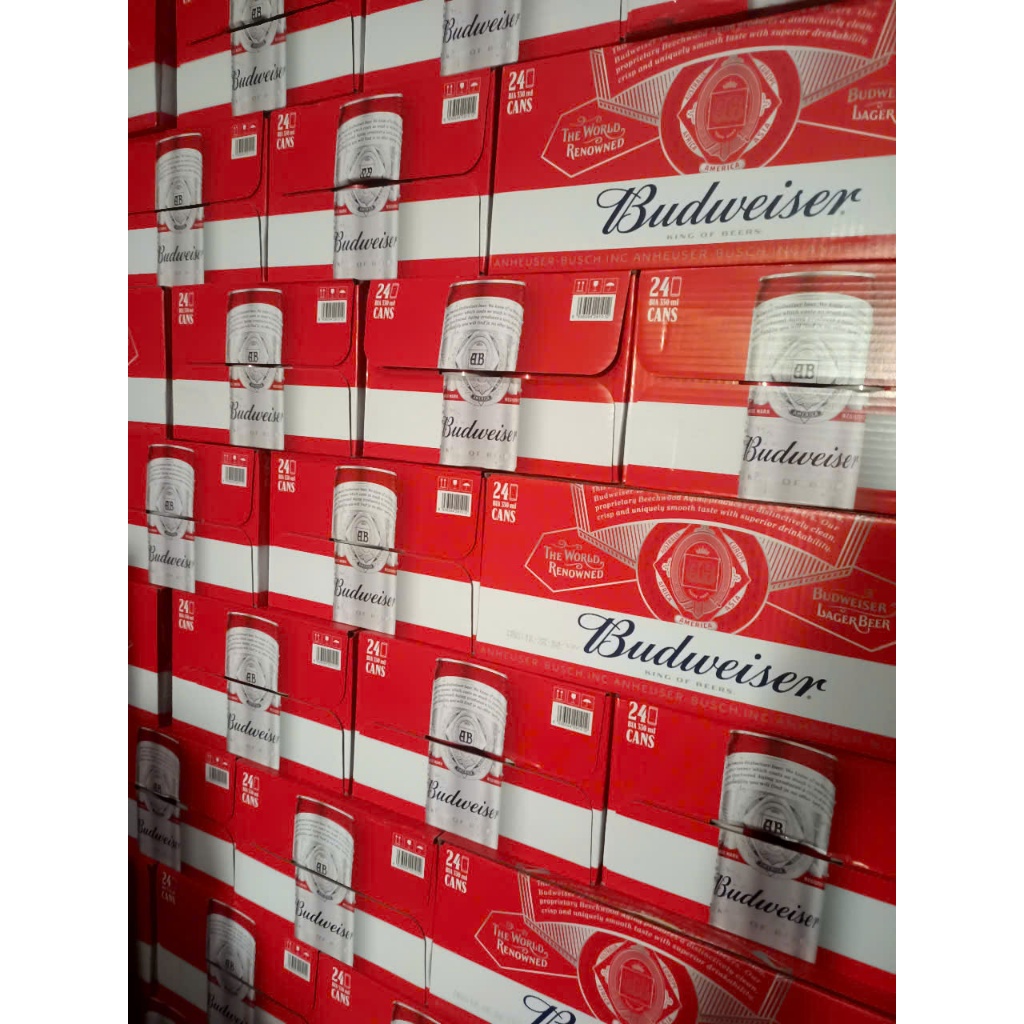 Bia Budweiser lon 250ml x 24 lon