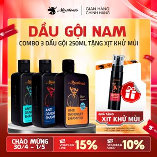Dầu gội nam hỗ trợ ngăn gàu Menitems giúp giảm ngứa, hết nhờn, kích thích mọc tóc lưu hương nước hoa