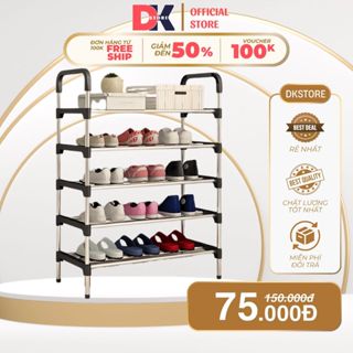 Kệ Inox 5 Tầng Để Giày Dép, Giá Inox Để Giày Dép Cứng Cáp, Độ Bền Cao, Chống Gỉ Sét DKSTORE