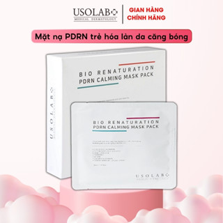 Mặt nạ cấp ẩm Usolab Pdrn Calming Mask Pack - Giúp se khít lỗ chân lông dưỡng trắng phục hồi da cấp ẩm
