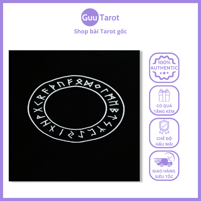 Khăn Trải Bài Tarot Runes Cycle (Guu Tarot Shop)