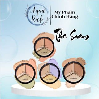   Full Màu  Kem Che Khuyết Điểm - Triệt Sắc The Saem Cover Triple Pot Concealer  01 - 02 - 03 - 04  