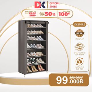 Tủ Vải Để Giày Dép 5-7-9 Tầng Khung Thép Bọc Vải Chống Nước, Khung Thép Chắc Chắn, Sang Trọng, Độ Bền Cao | DKSTORE