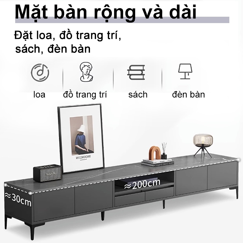 ALVIN Kệ TV Gỗ MDF 4 Ngăn Chống Ẩm - Thiết Kế Hiện Đại 120/140/180cm - Phù Hợp Phòng Khách | BigBuy360 - bigbuy360.vn