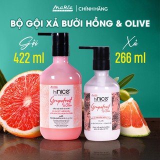  Bộ Gội Xả Tinh Dầu Bưởi Hồng Olive hiNICE Grapefruit & Olive Shampoo Hỗ Trợ Giảm Mụn Da Đầu 