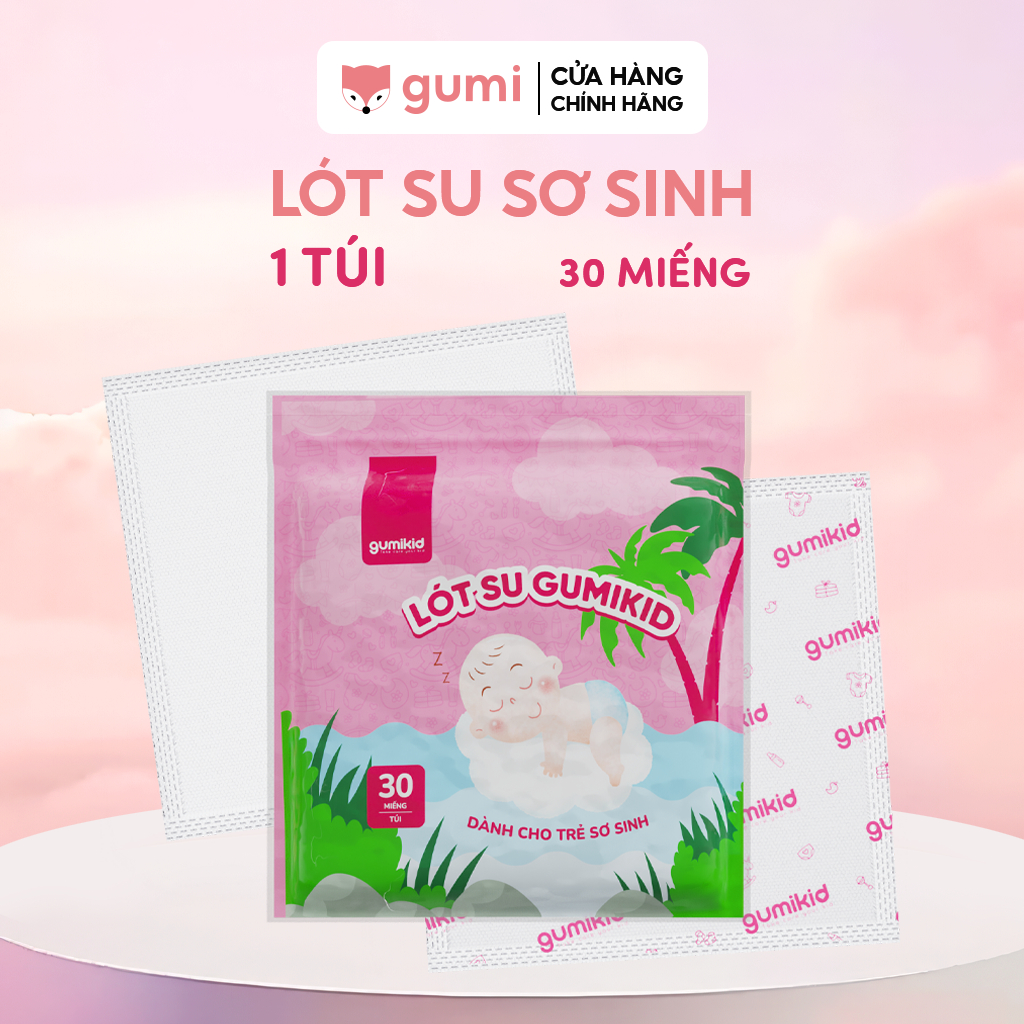 Lót Phân Su Sơ Sinh Gumi 30 Miếng An Toàn Tiện Lợi Cho Mẹ Và Bé